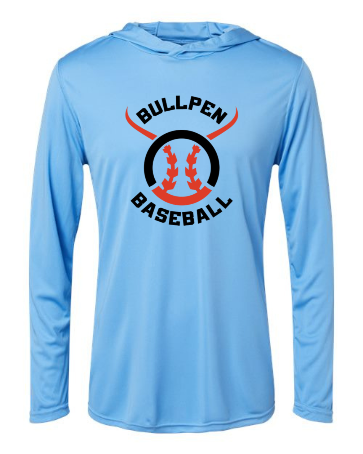 Bullpen Baseball Hooded Performance T-shirt Option 2 (Multiple Color Options)