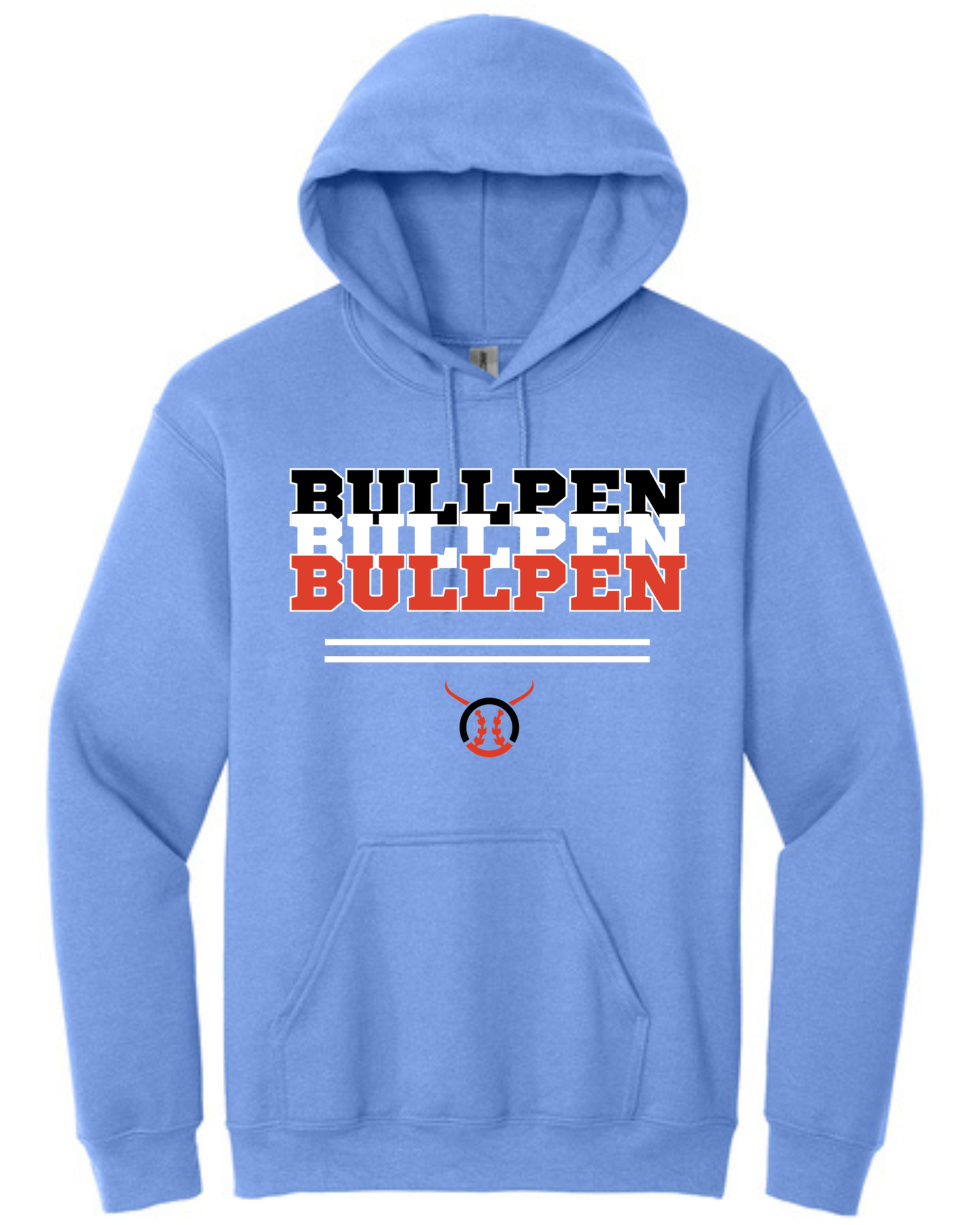 Bullpen Baseball Hooded Sweatshirt Option 16 (Multiple Color Options)