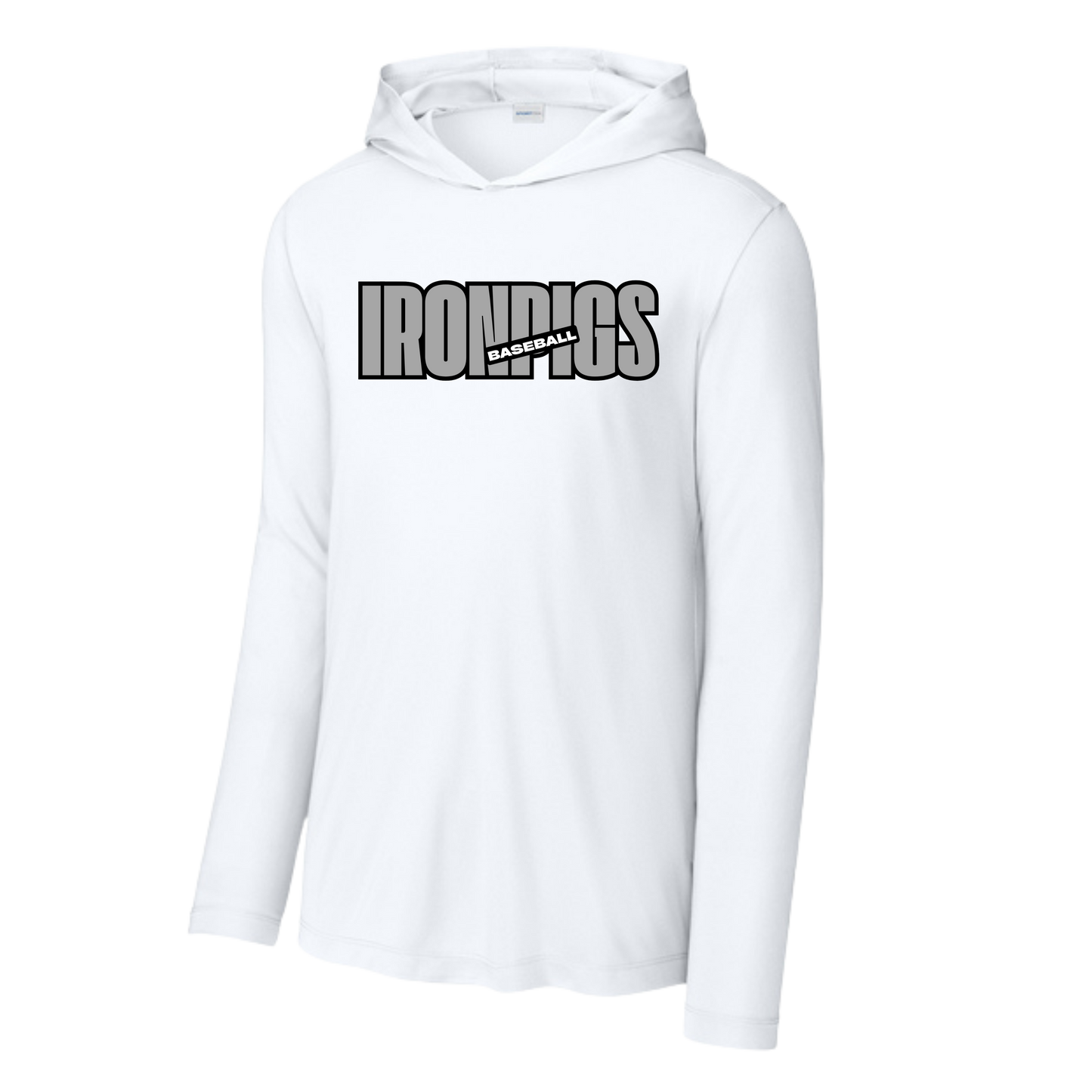 Ironpigs Baseball 2 Hooded T-shirt Long Sleeve