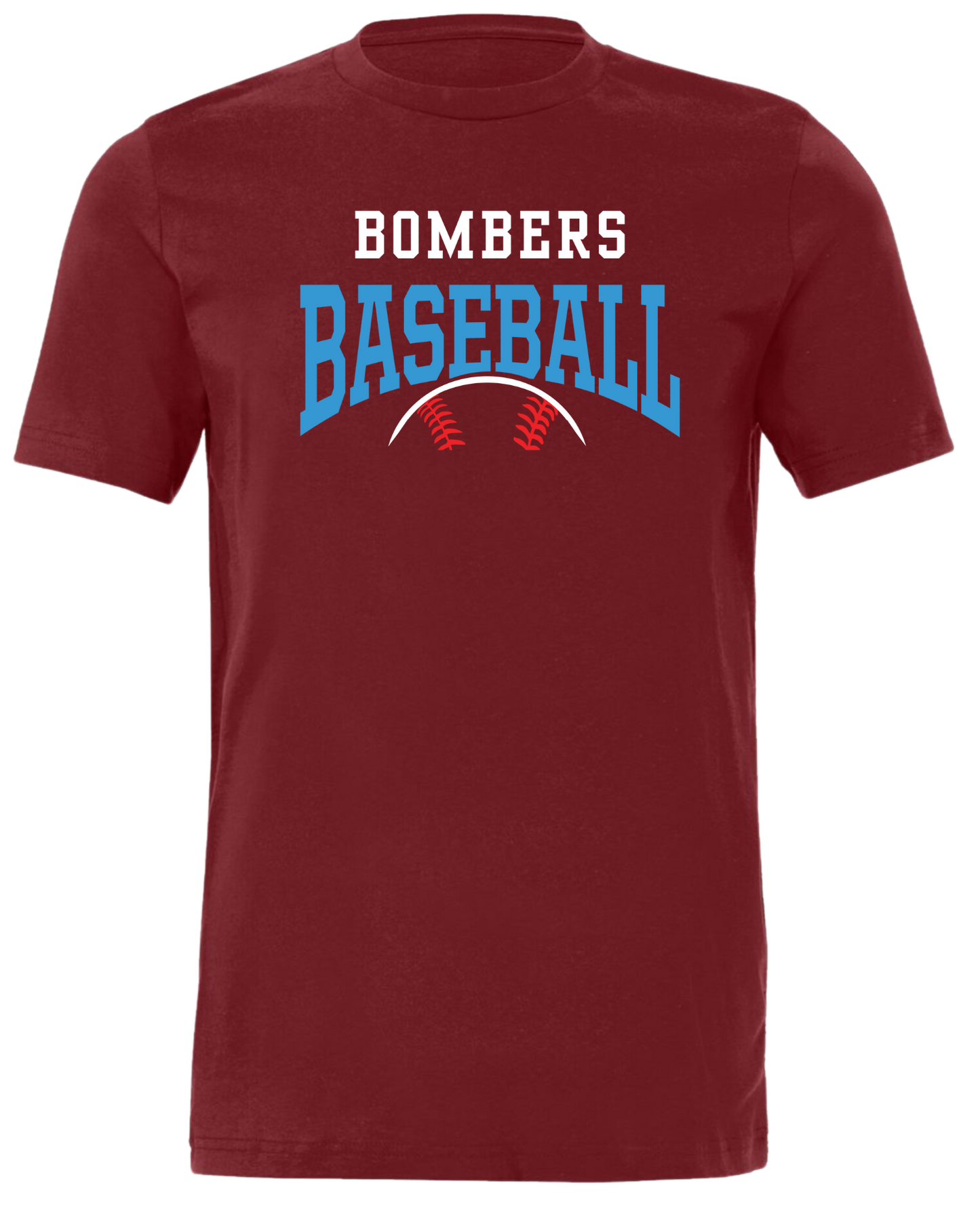 Adult Bombers Baseball w/ball T-shirt