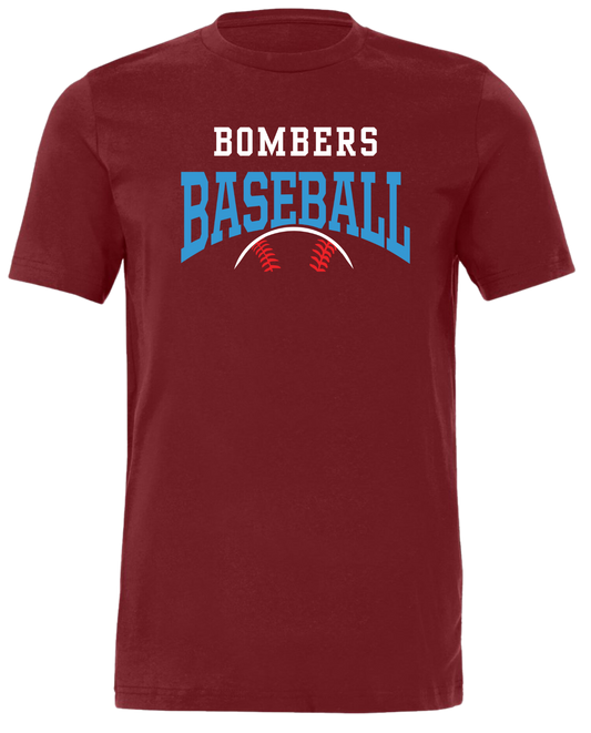 Adult Bombers Baseball w/ball T-shirt