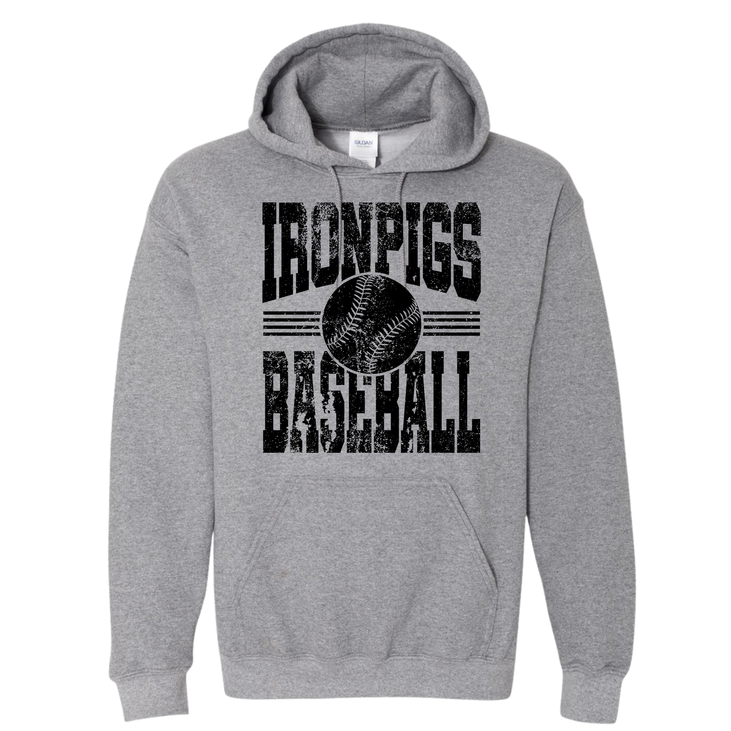 Distressed IronPigs SS Hoodie