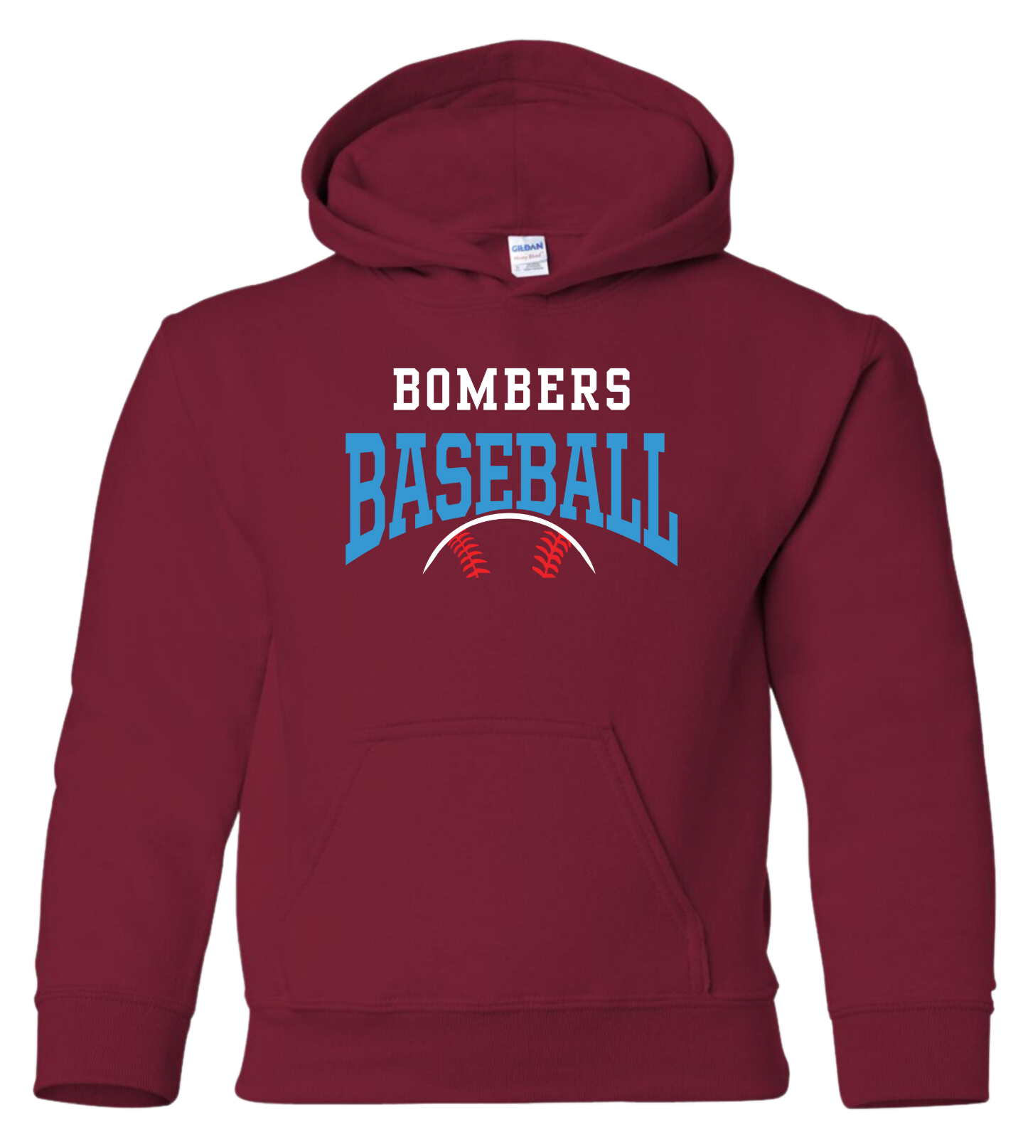 Youth Bombers Baseball w/ball Hoodie