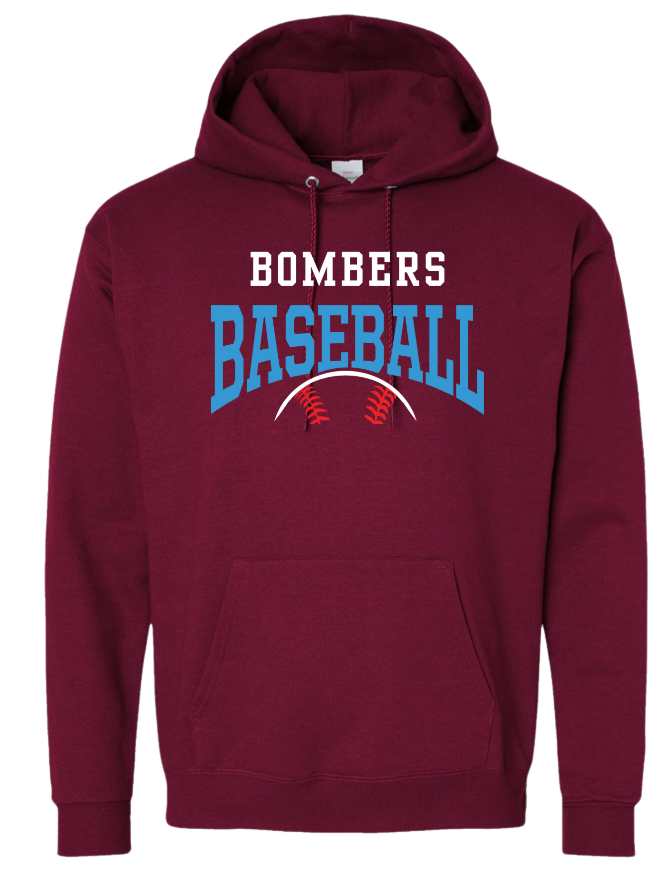 Adult Bombers Baseball w/ball Hoodie