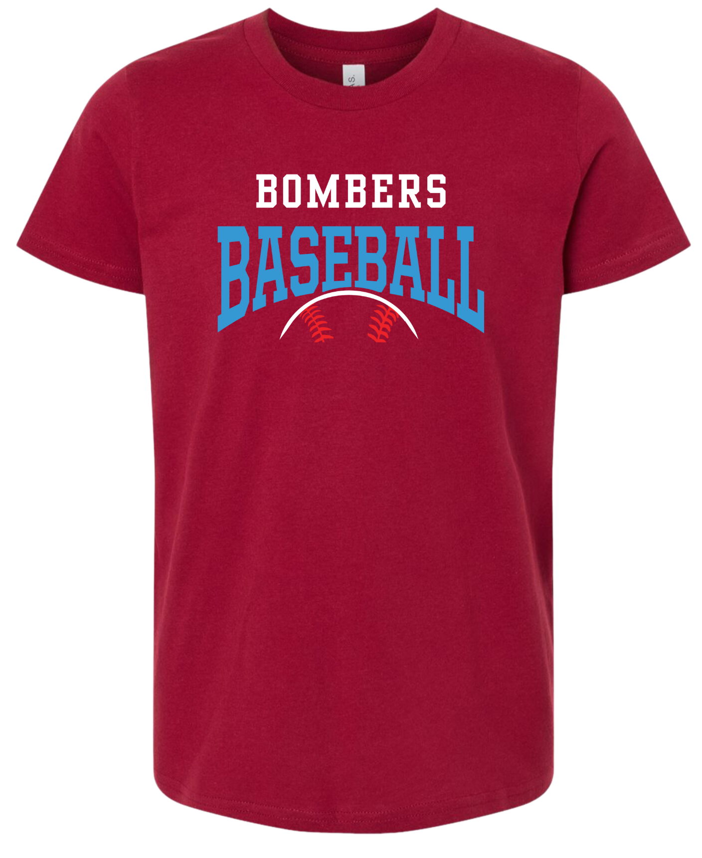 Youth Bombers Baseball w/ball T-shirt