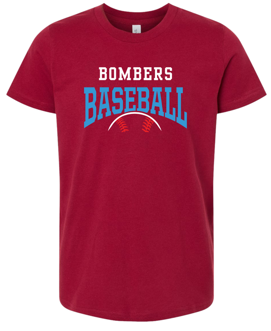 Youth Bombers Baseball w/ball T-shirt