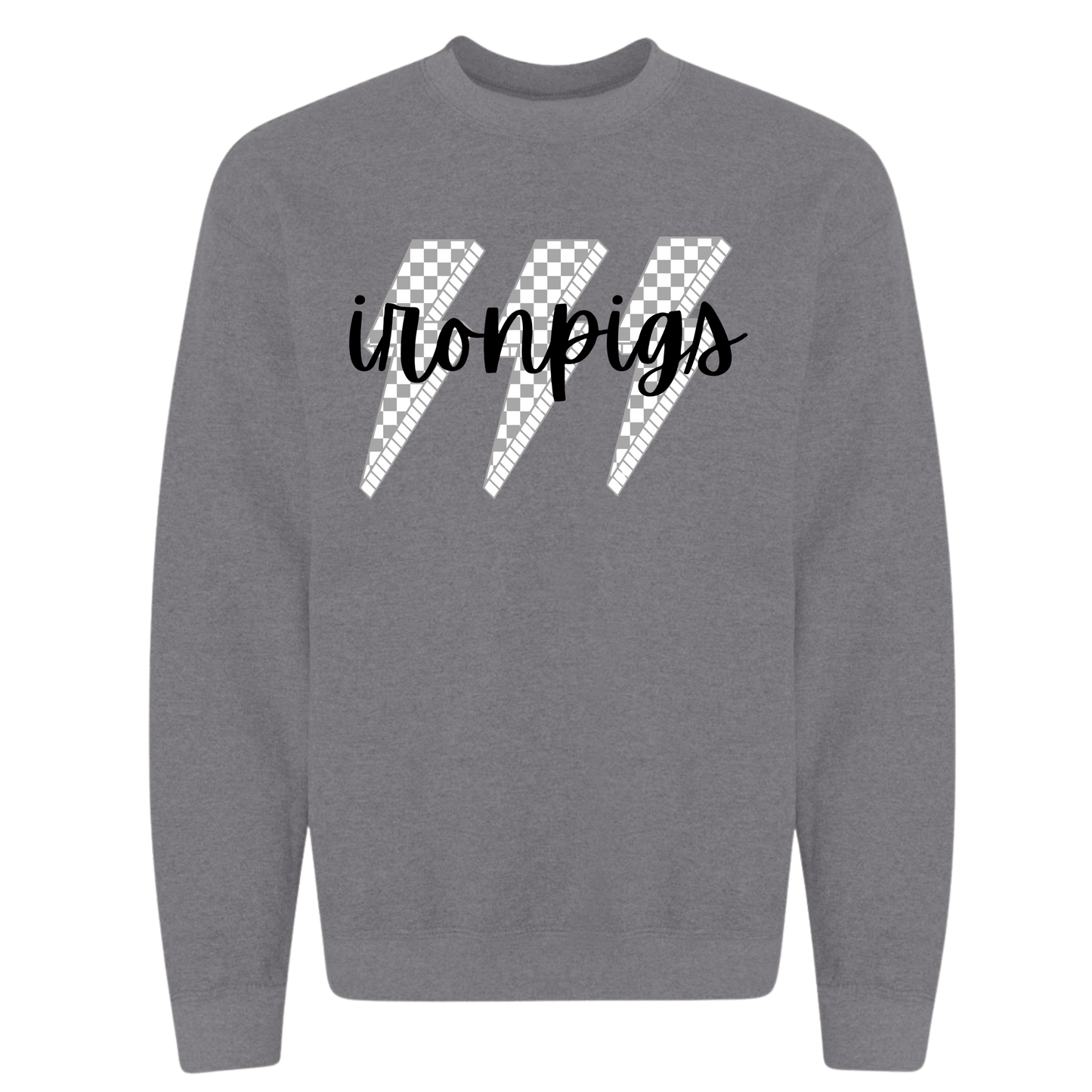 Checkered IronPigs sweatshirt