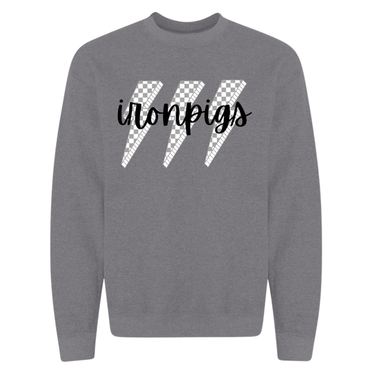 Checkered IronPigs sweatshirt