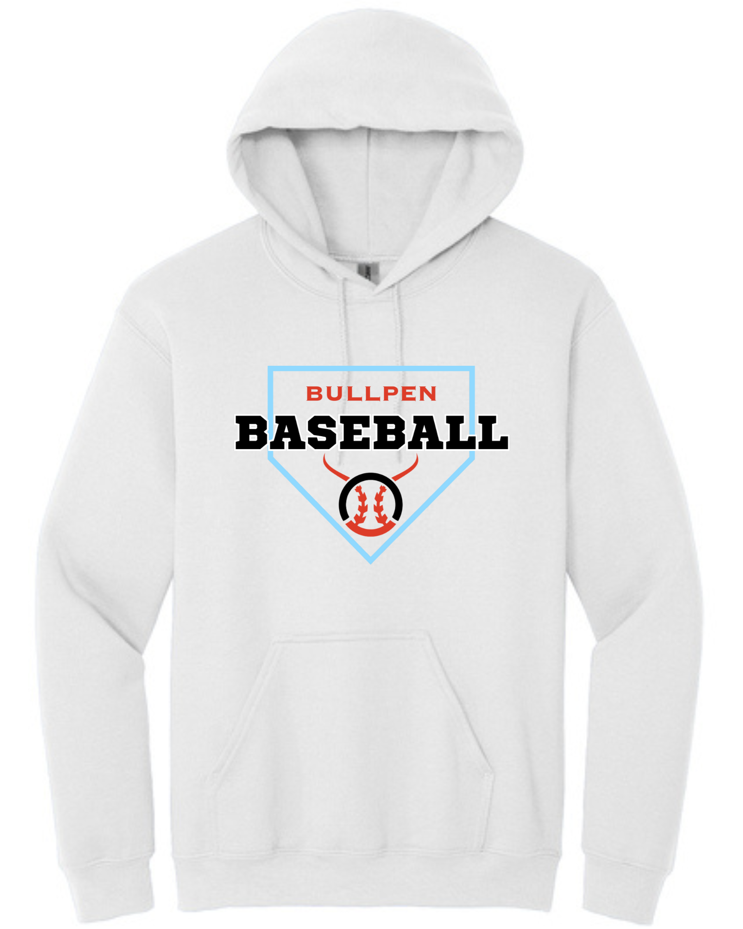 Bullpen Baseball Hooded Sweatshirt Option 14 (Multiple Color Options)