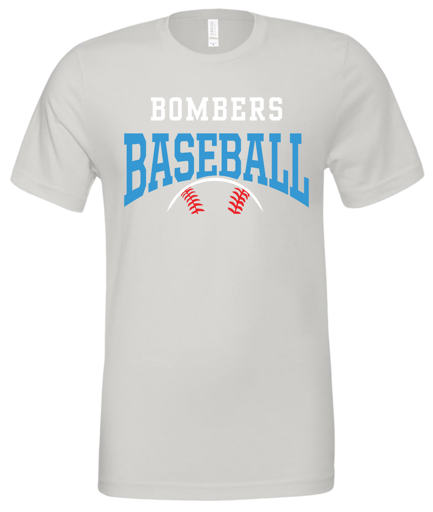 Adult Bombers Baseball w/ball T-shirt