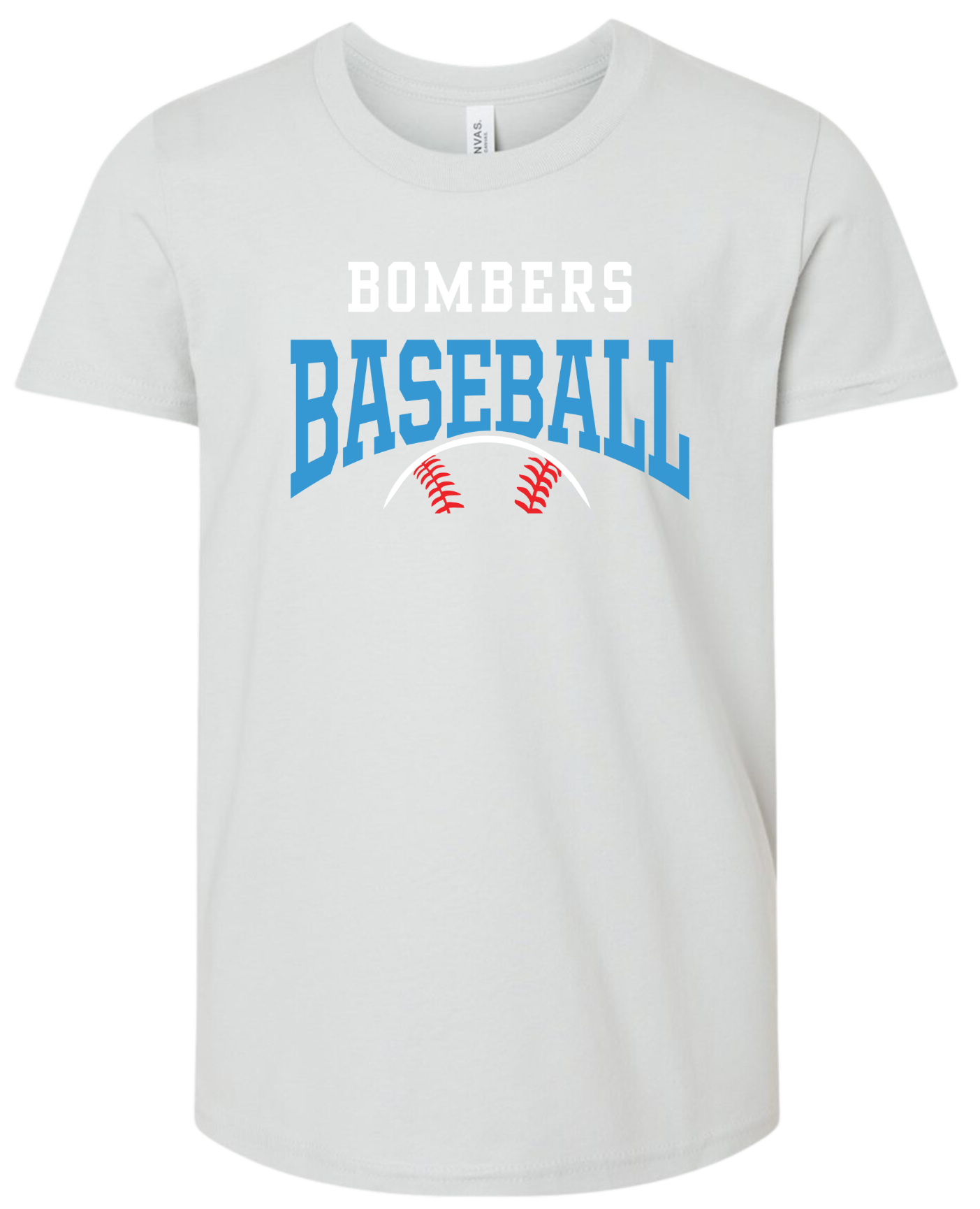 Youth Bombers Baseball w/ball T-shirt