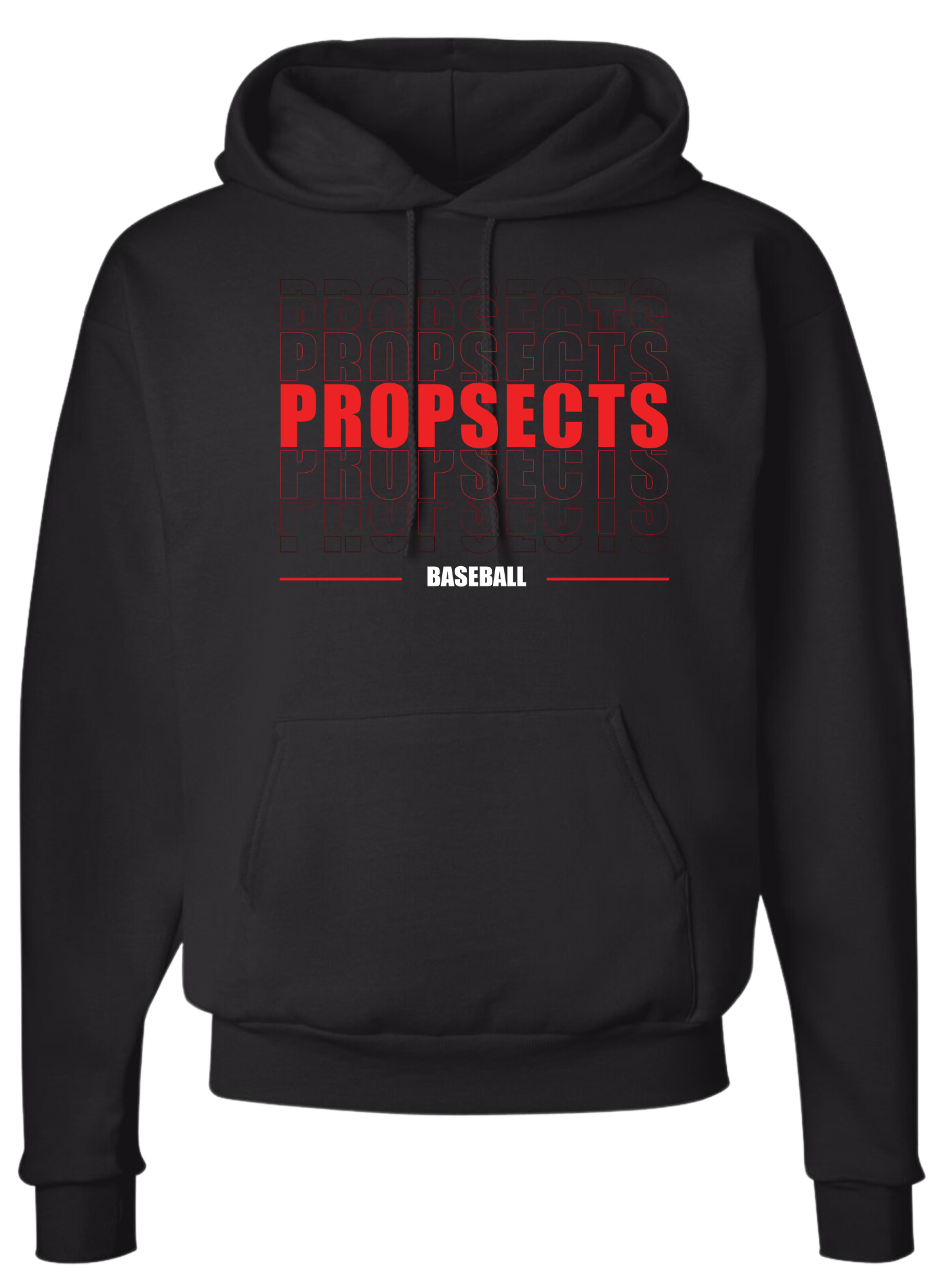 Adult Hoodie Prospects Baseball 3D ( 3 Color Options )