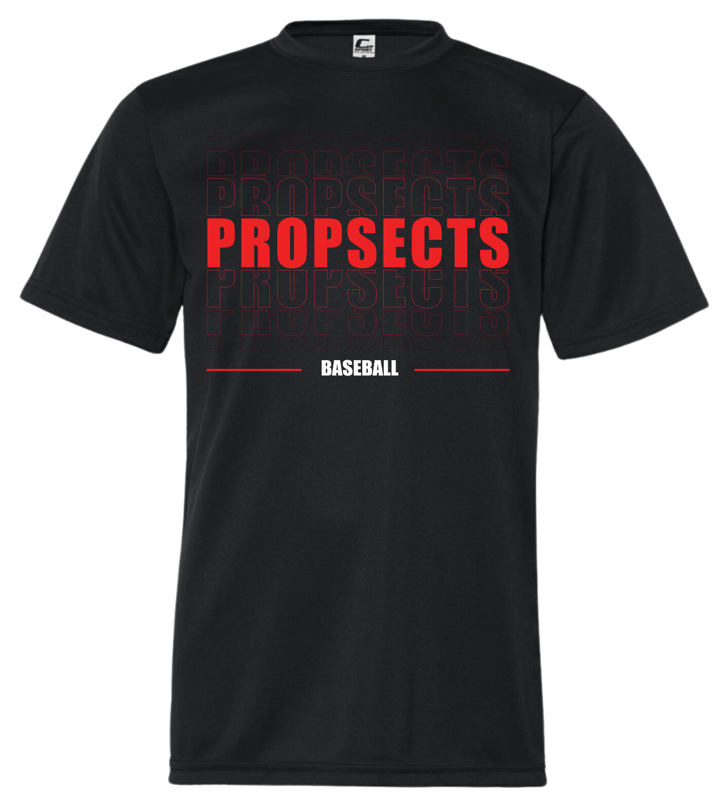 Adult Performance T-shirt Prospect Baseball 3D ( 3 Color Options )