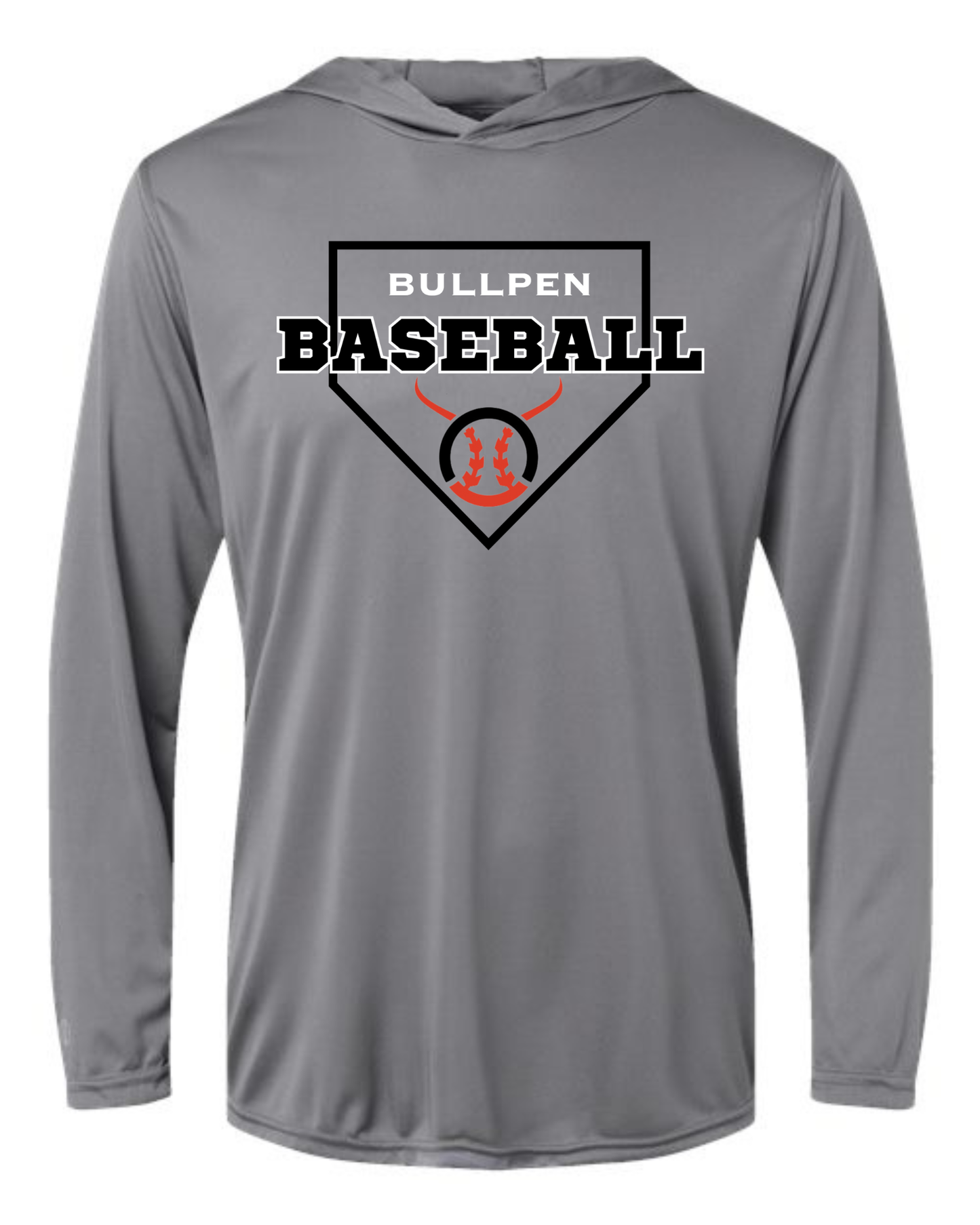 Youth Bullpen Baseball Hooded Performance T-shirt Option 14 (Multiple Color Options)