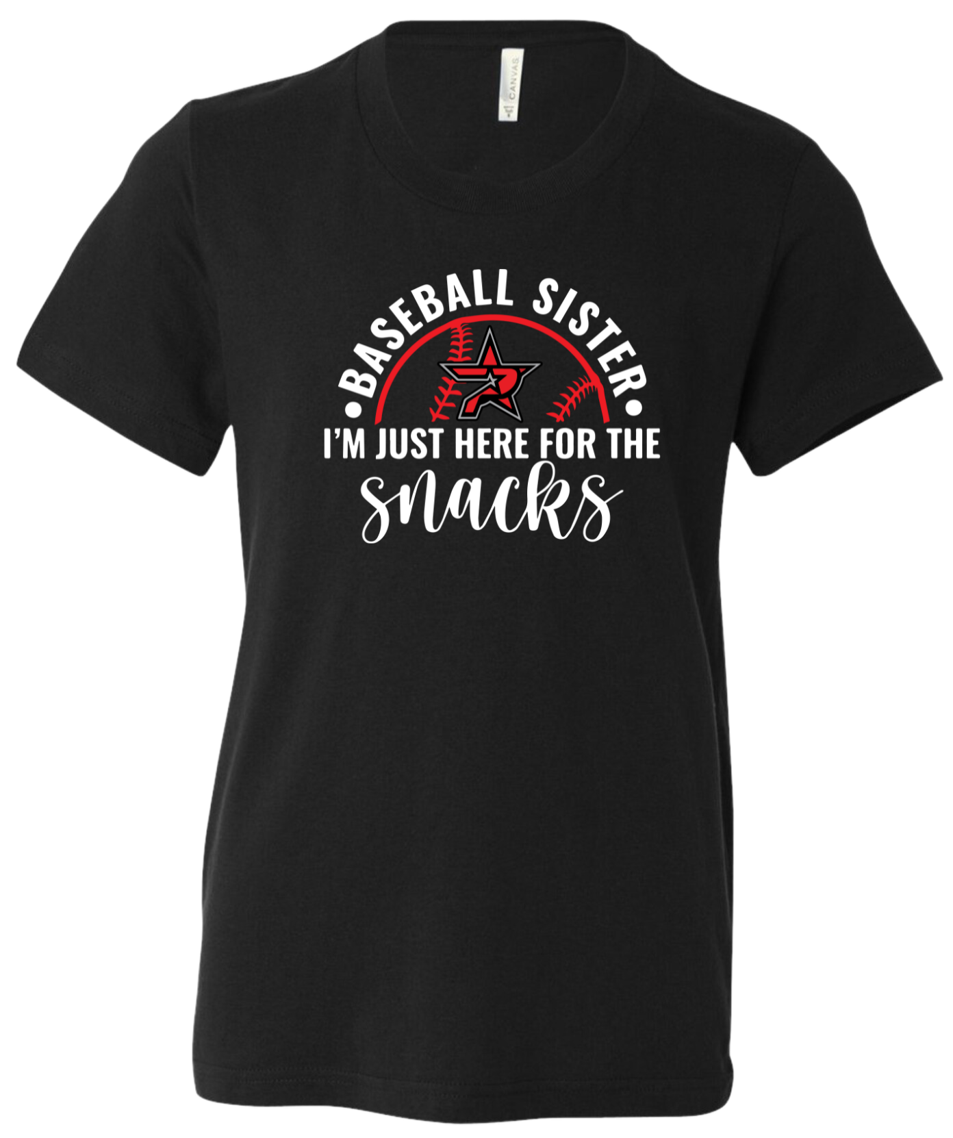 Youth T-shirt Baseball Sister ( 3 Color Options )