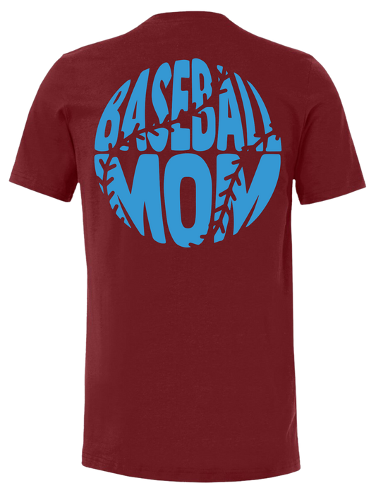 Adult Bombers Baseball Mom T-shirt