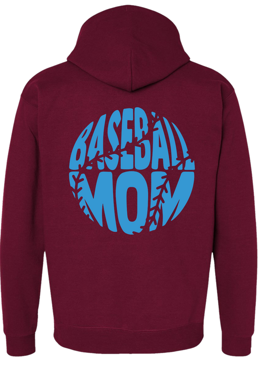 Adult Bombers Baseball Mom Hoodie