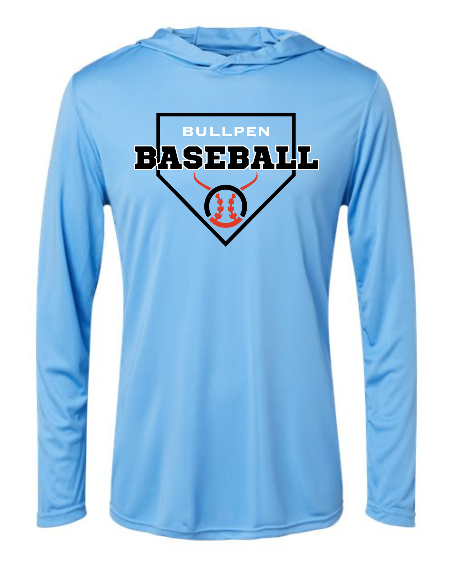 Youth Bullpen Baseball Hooded Performance T-shirt Option 14 (Multiple Color Options)