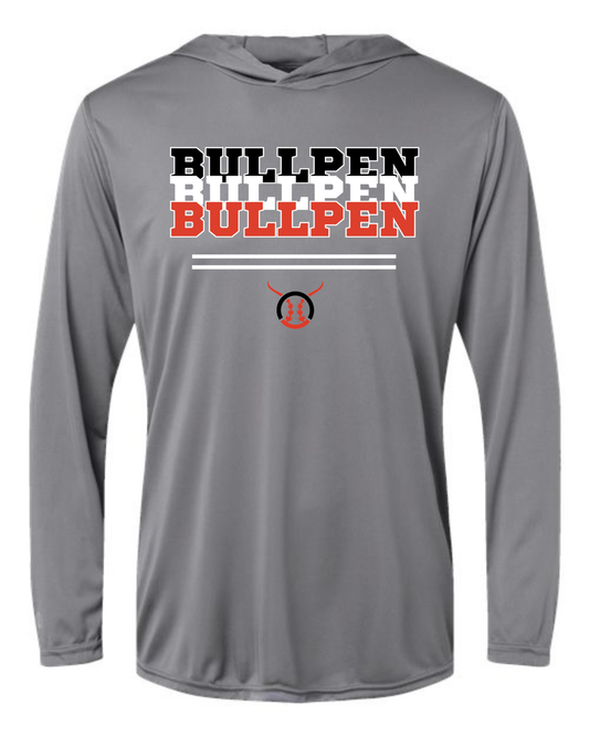 Youth Bullpen Baseball Hooded Performance T-shirt Option 16 (Multiple Color Options)