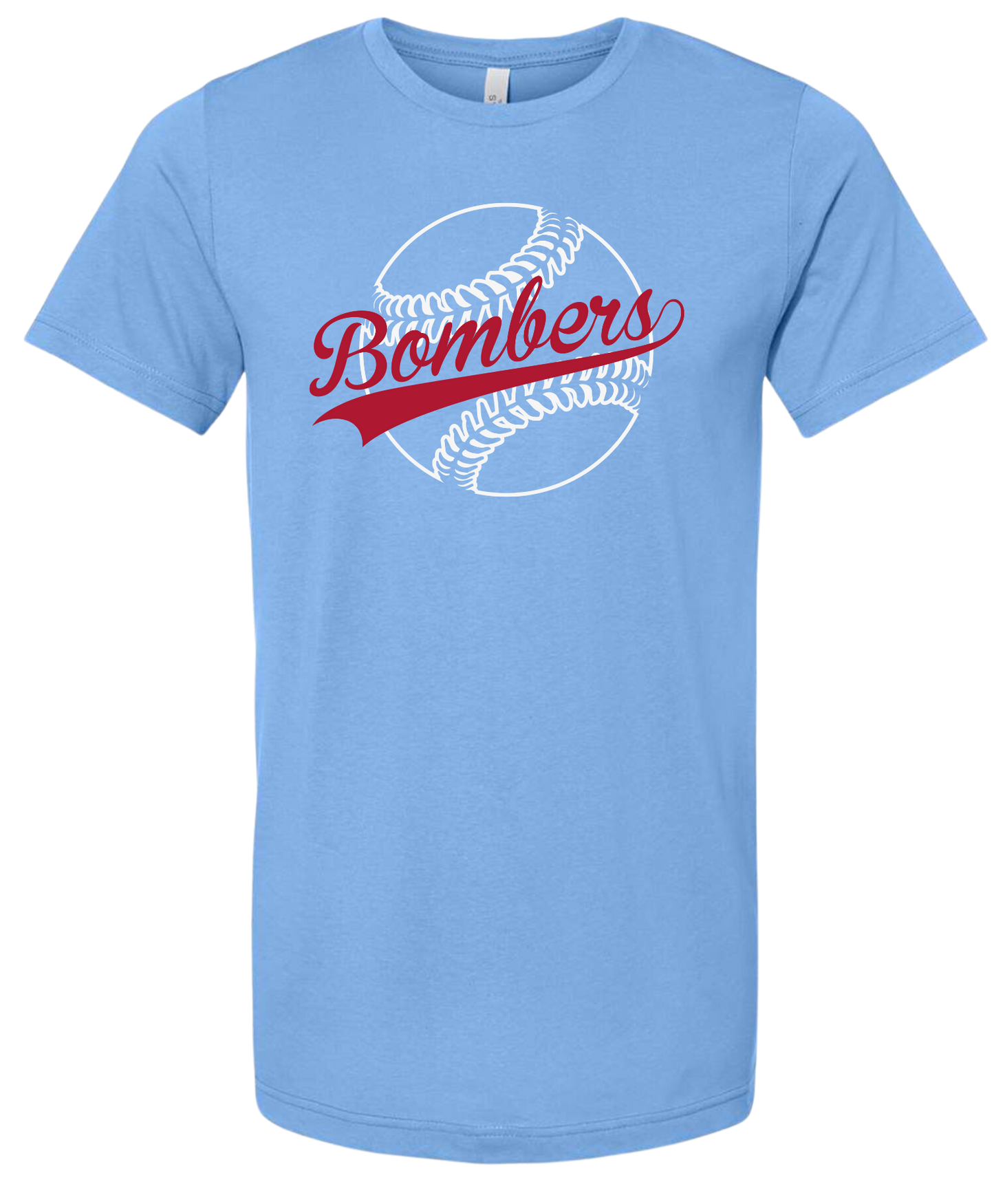 Adult Bombers Baseball Stitches T-shirt