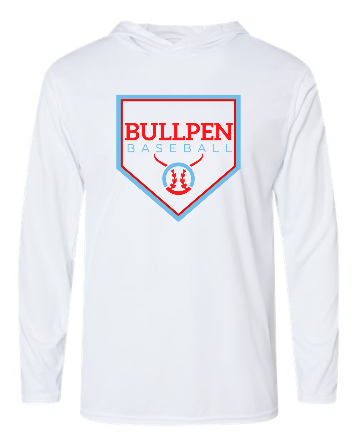 Bullpen Baseball Hooded Performance T-shirt Option 6 (Multiple Color Options)