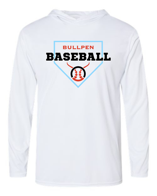 Youth Bullpen Baseball Hooded Performance T-shirt Option 14 (Multiple Color Options)