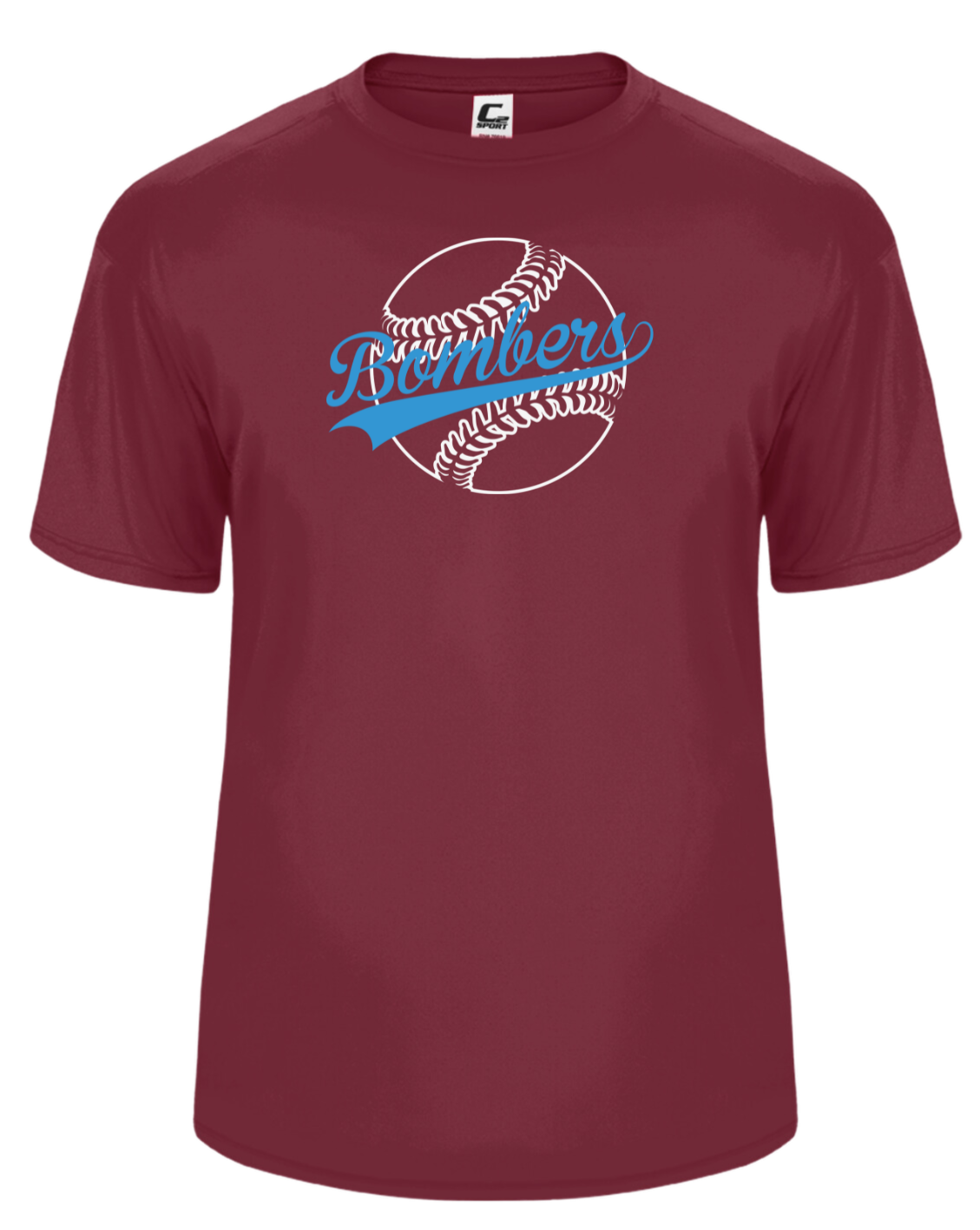 Adult Performance Bombers Baseball Stitches T-shirt