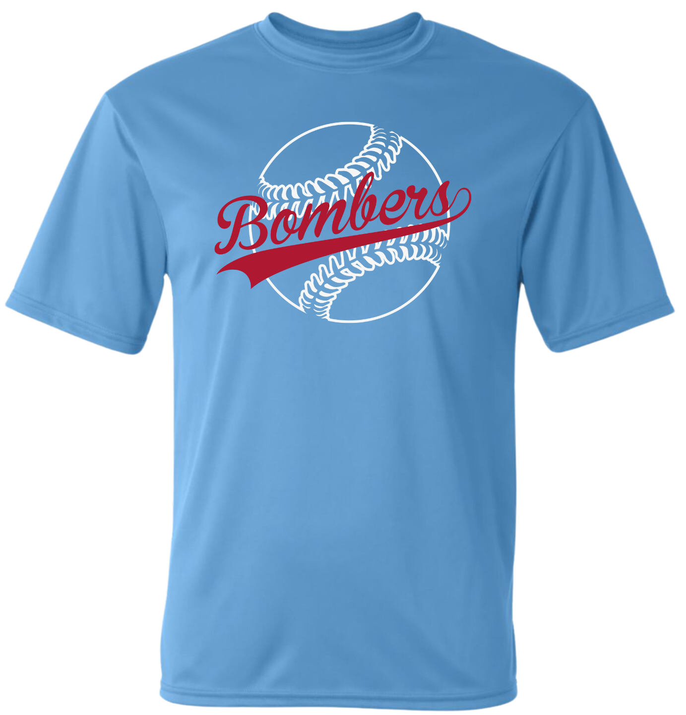 Adult Performance Bombers Baseball Stitches T-shirt