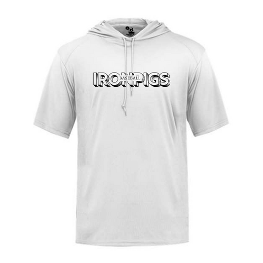 Ironpigs Baseball Hooded T-shirt Short Sleeve