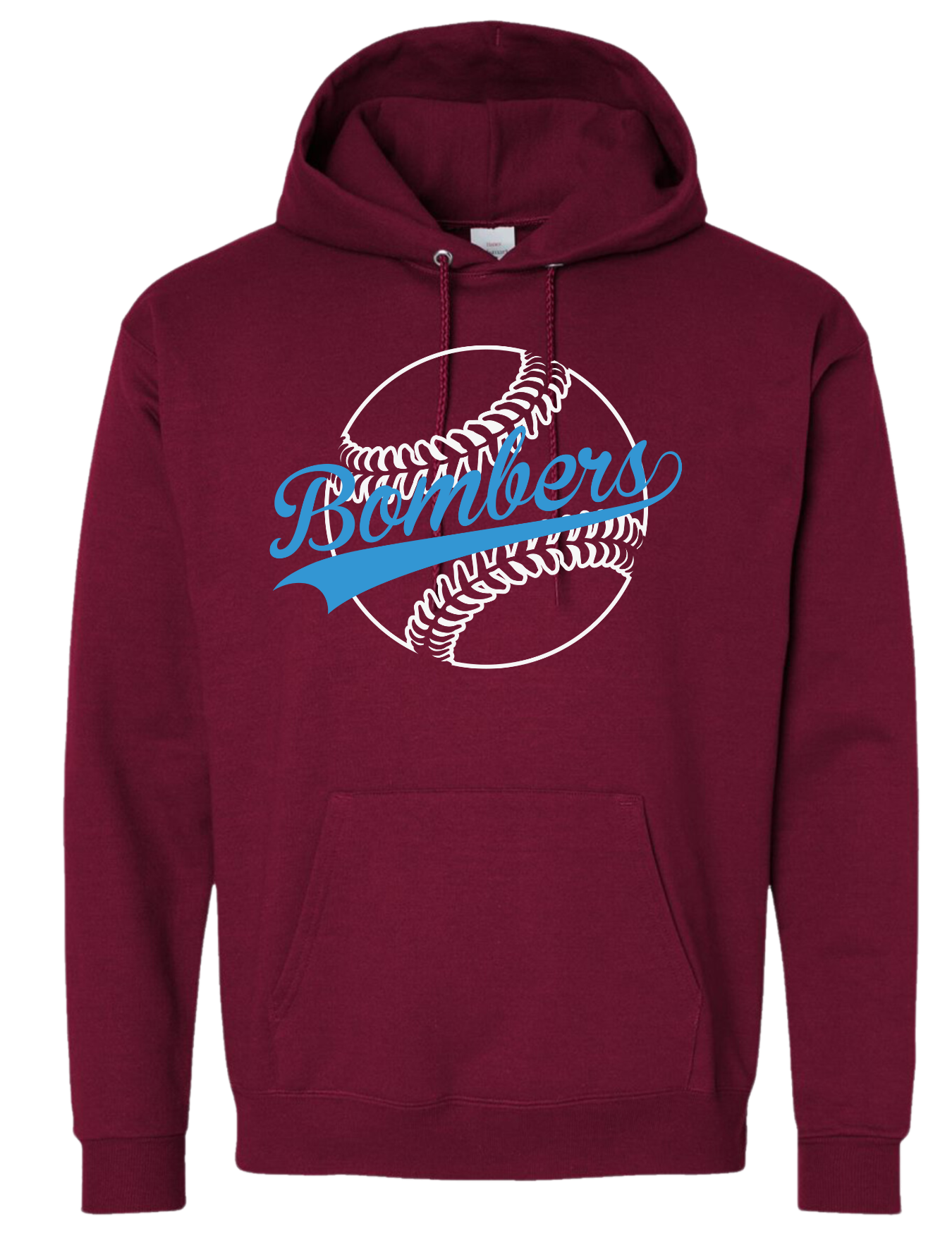 Adult Bombers Baseball Stitches Hoodie