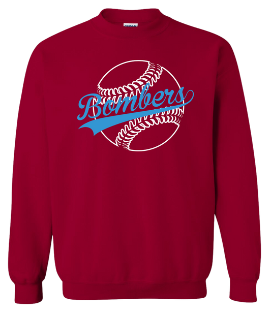 Adult Bombers Baseball Stitches Sweatshirt