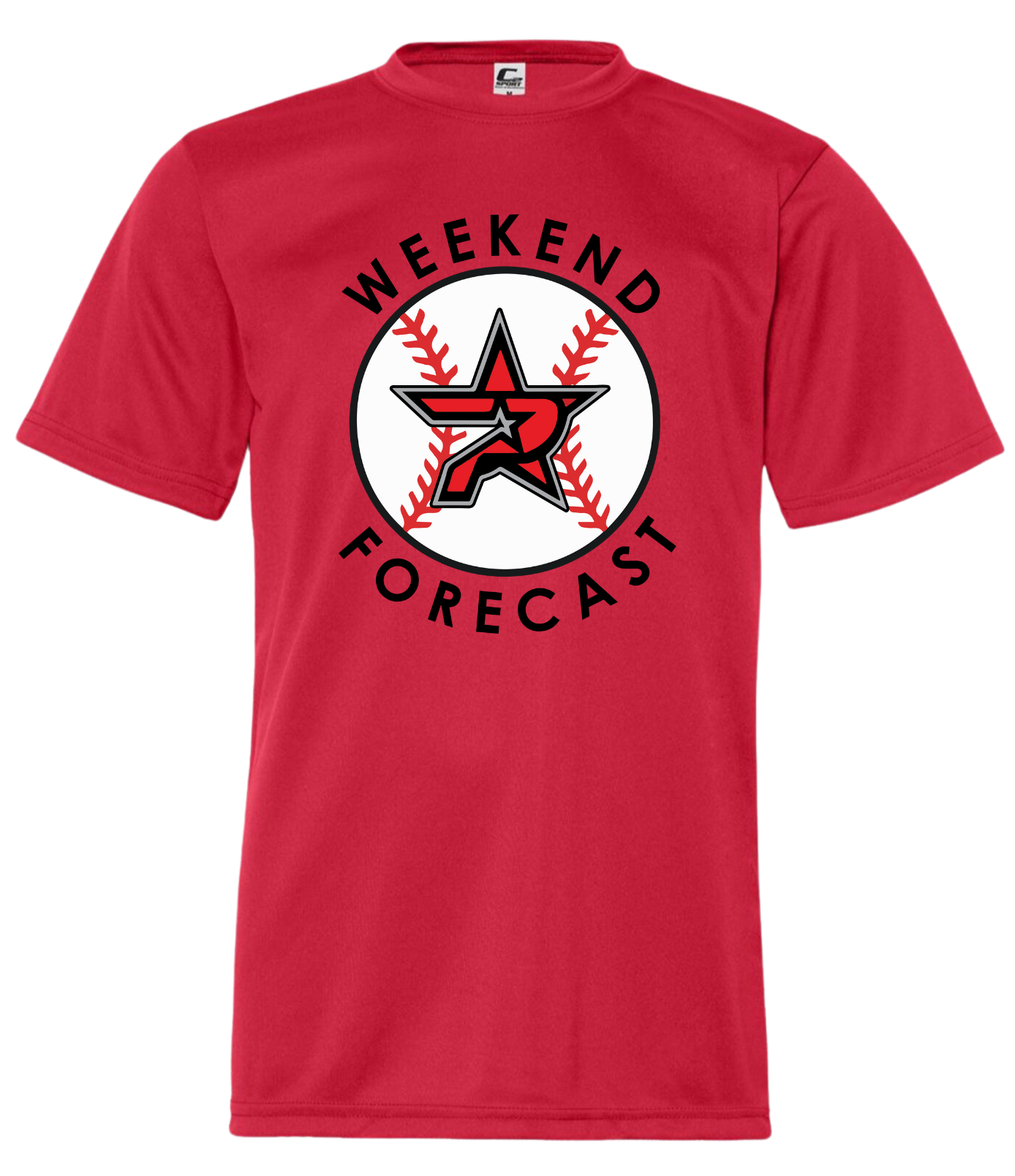 Adult Performance T-shirt Weekend Forecast ( 3 Color Options )