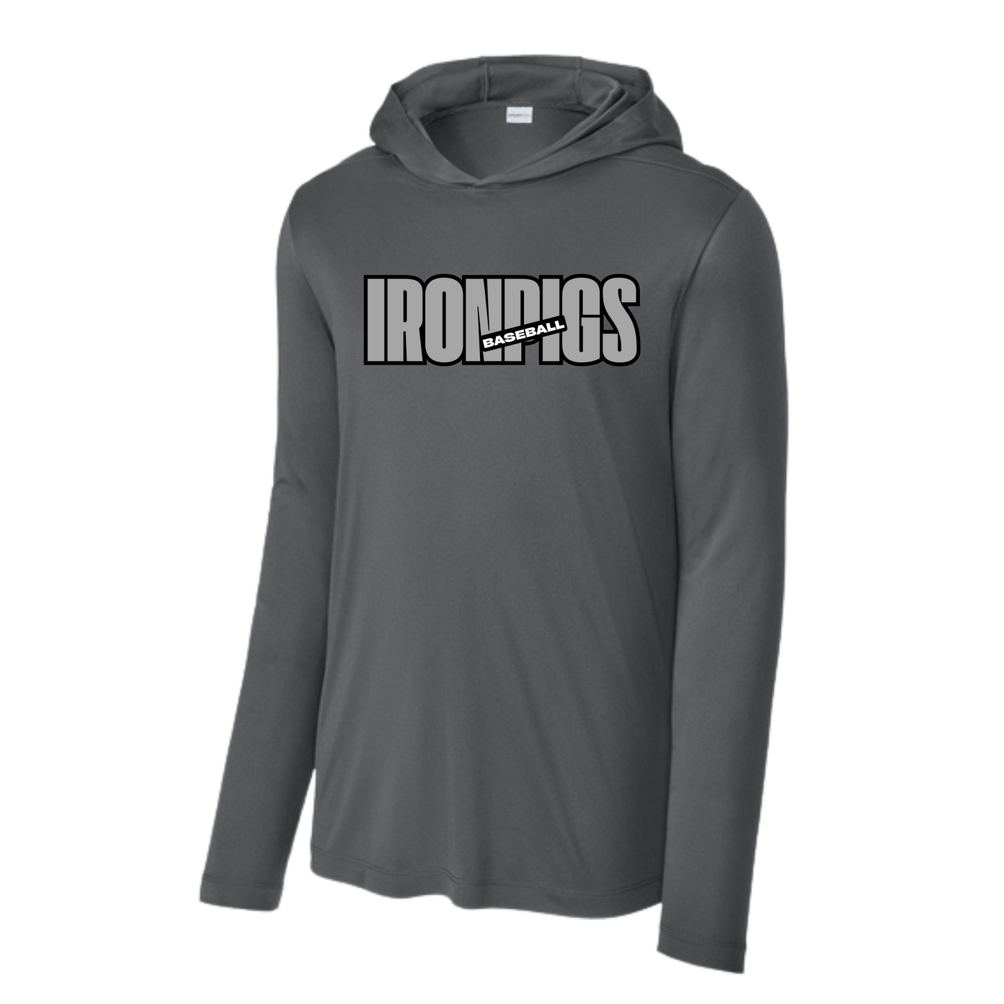 Ironpigs Baseball 2 Hooded T-shirt Long Sleeve