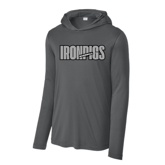 Ironpigs Baseball 2 Hooded T-shirt Long Sleeve