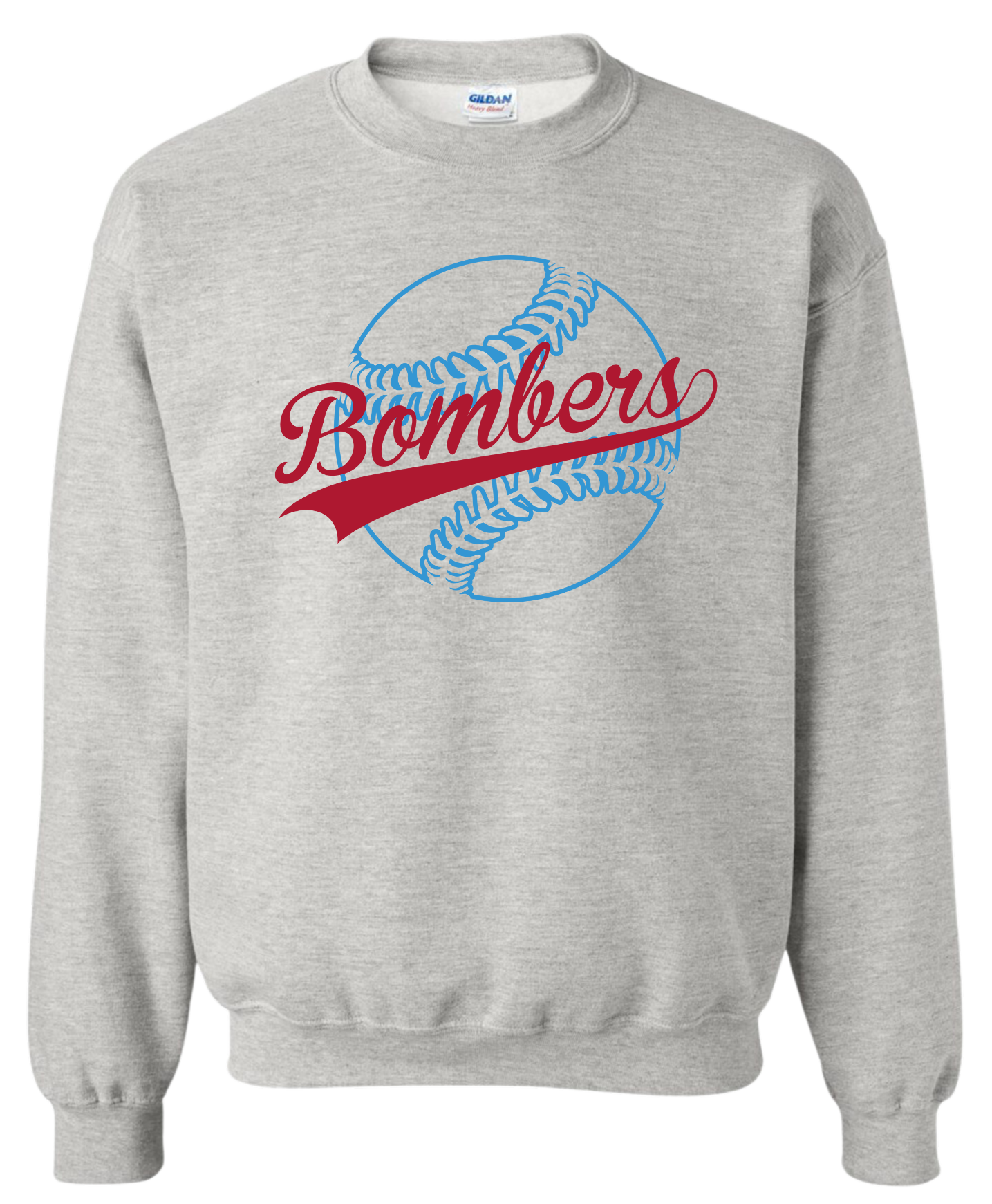 Adult Bombers Baseball Stitches Sweatshirt