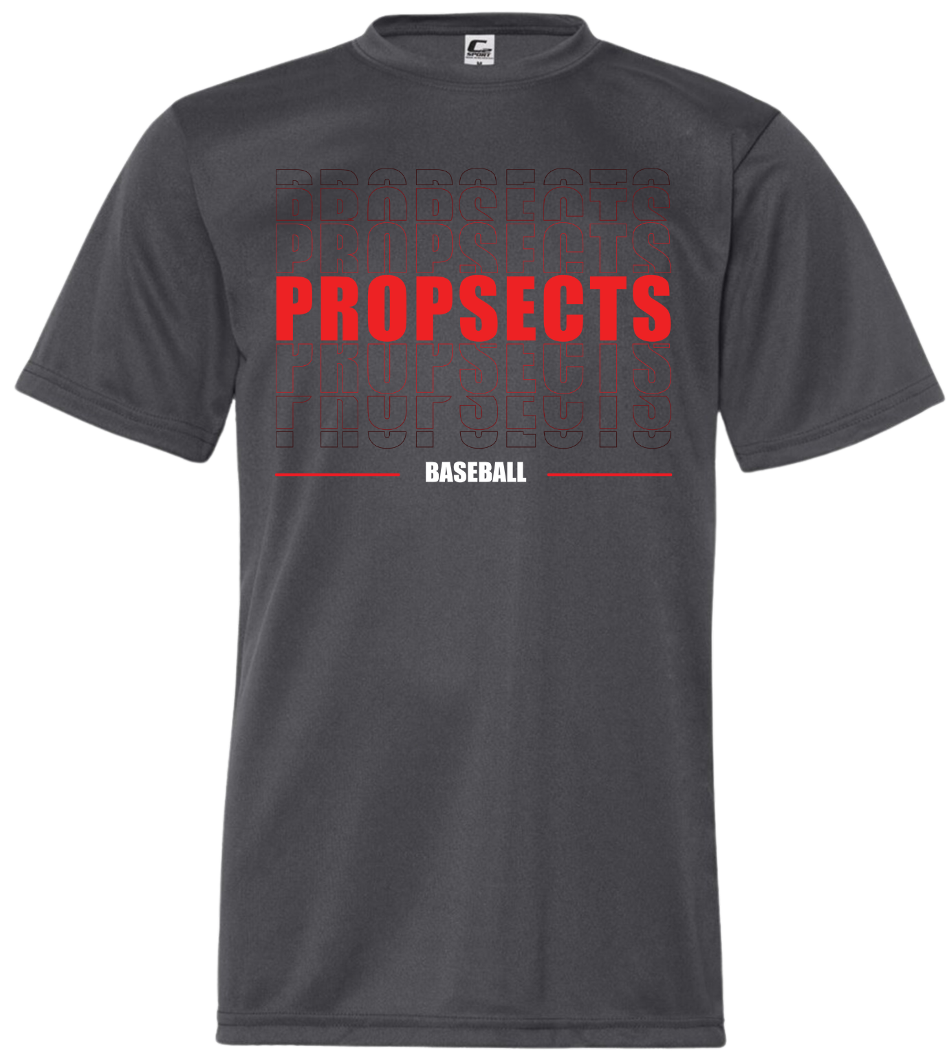 Adult Performance T-shirt Prospect Baseball 3D ( 3 Color Options )