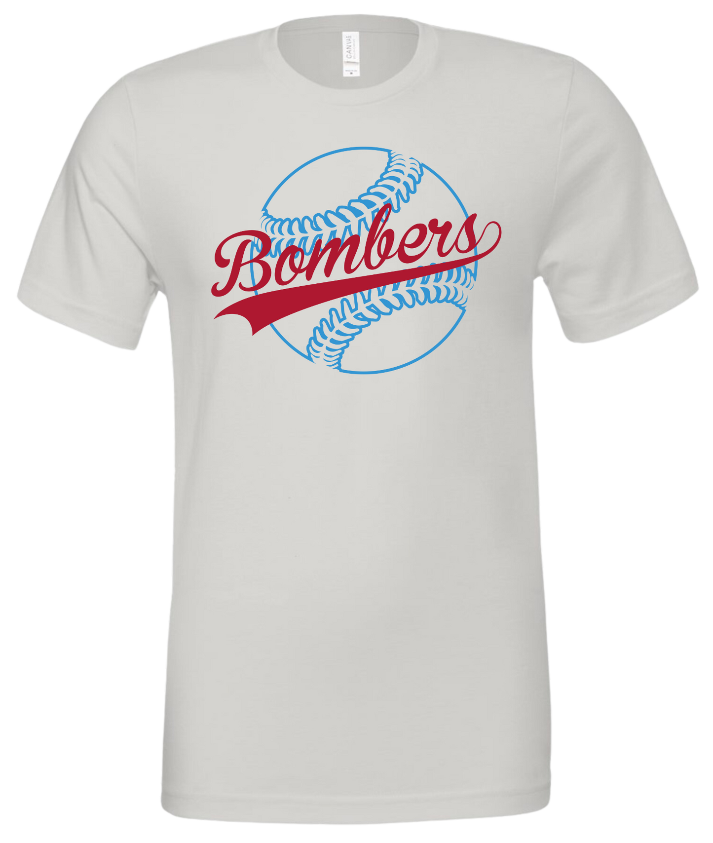 Adult Bombers Baseball Stitches T-shirt