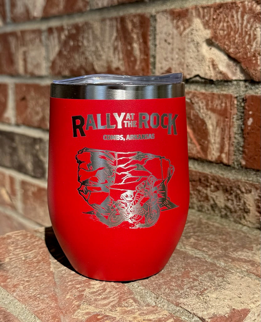 12oz Rally At The Rock Wine Tumbler