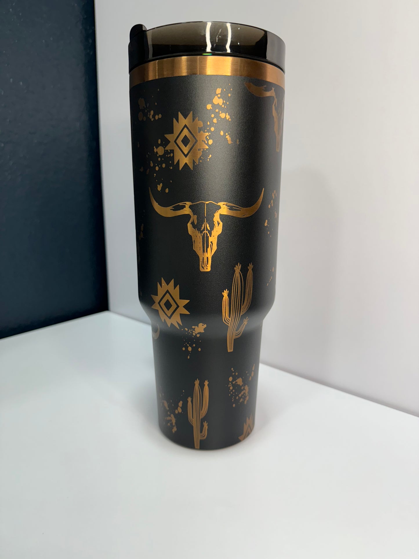 Western 40oz laser engraved tumbler