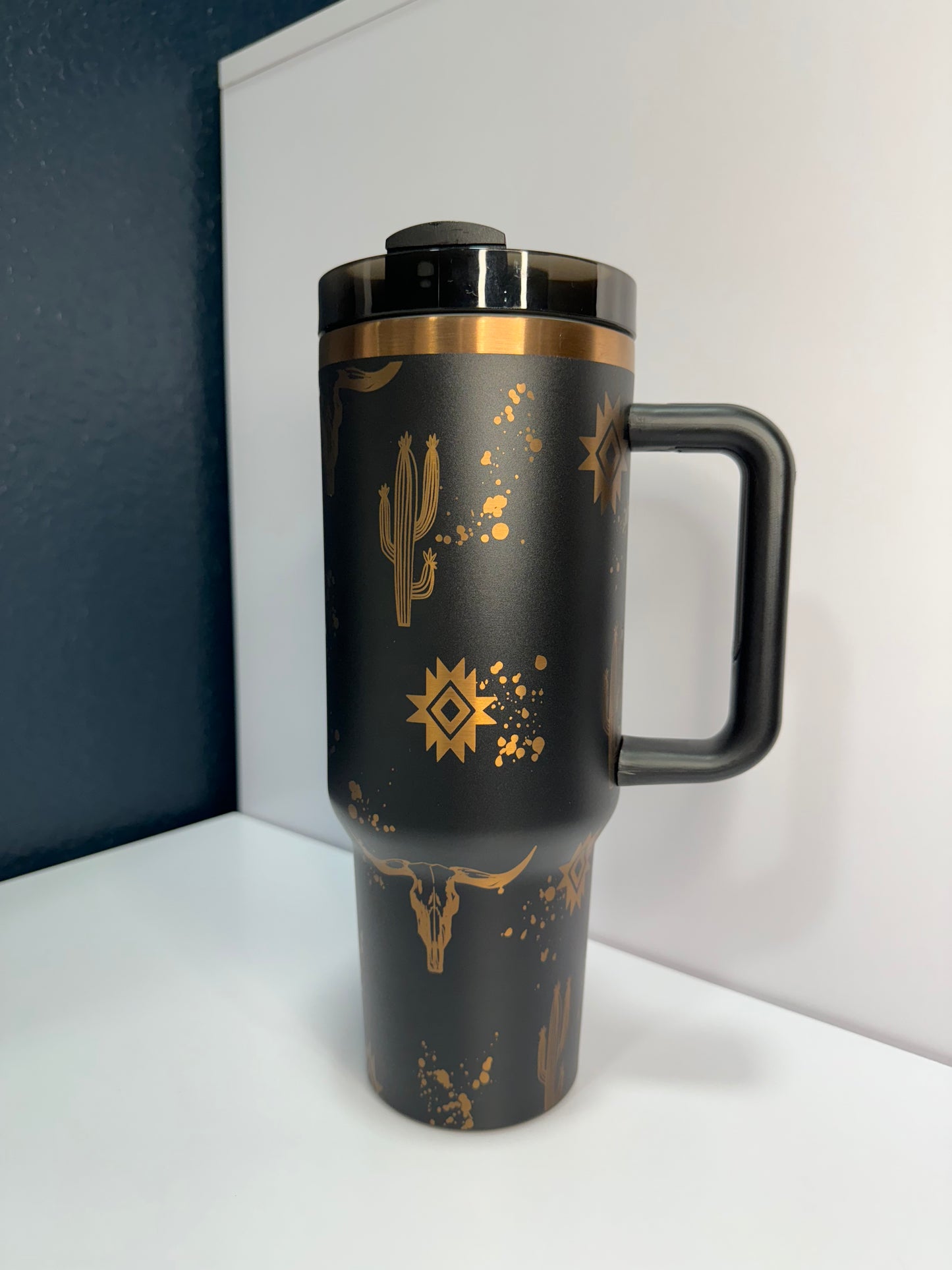 Western 40oz laser engraved tumbler