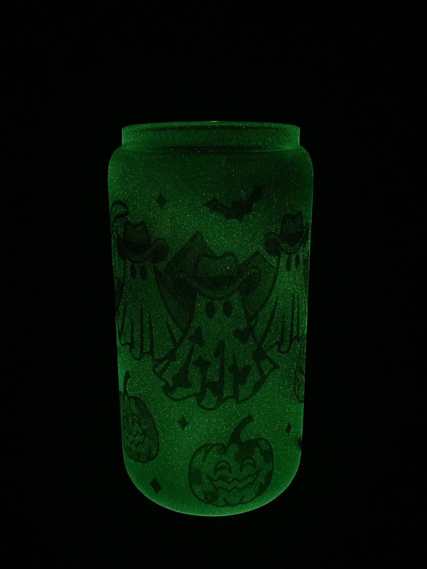 1776 Skull Glass Can Cup16oz