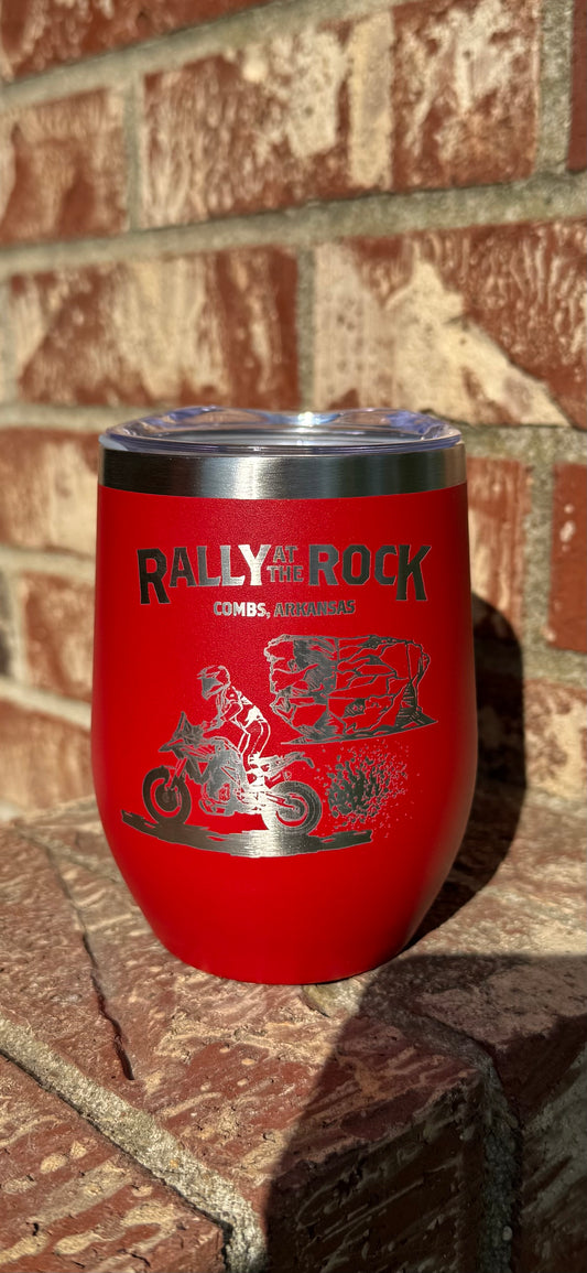 2025 12oz Rally At The Rock Wine Tumbler