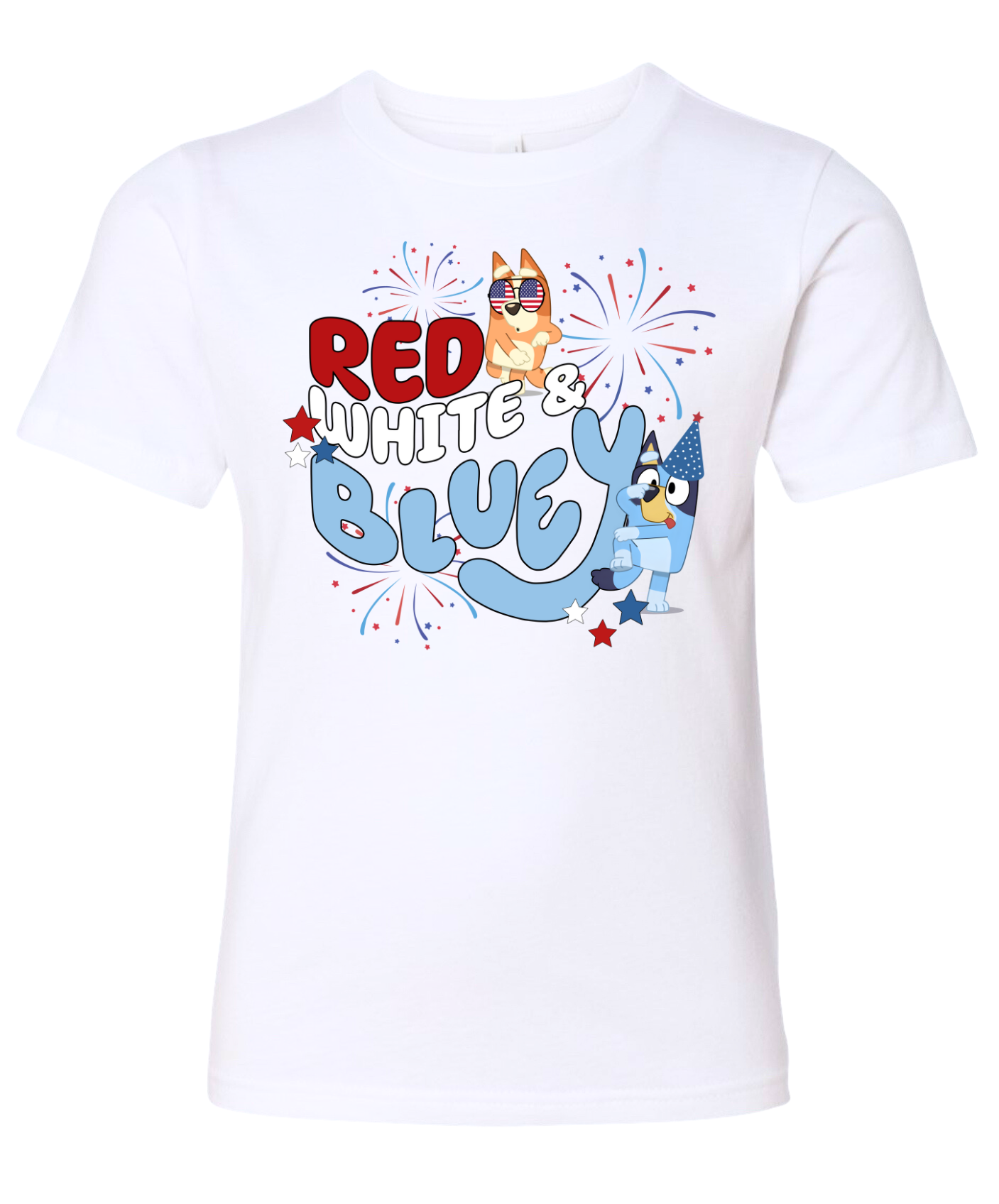 Red White and Bluey T-Shirt YOUTH