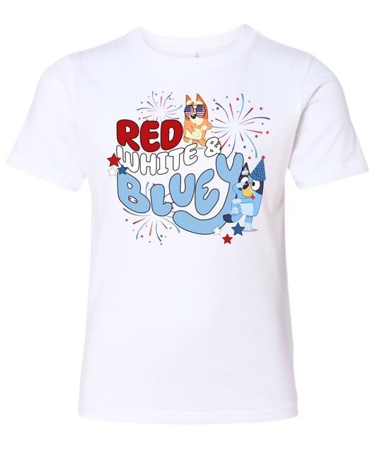 Red White and Bluey T-Shirt YOUTH