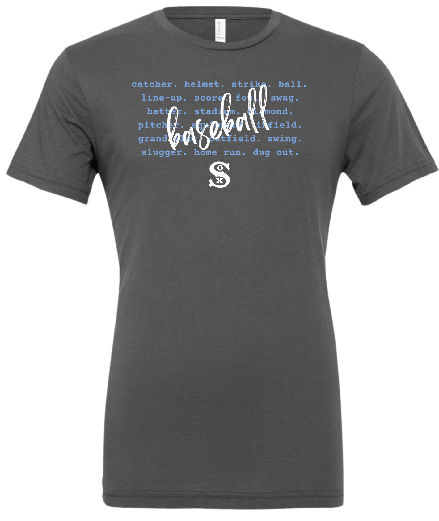 Words of Baseball Mens/Unisex T-Shirt (3 Color Options)