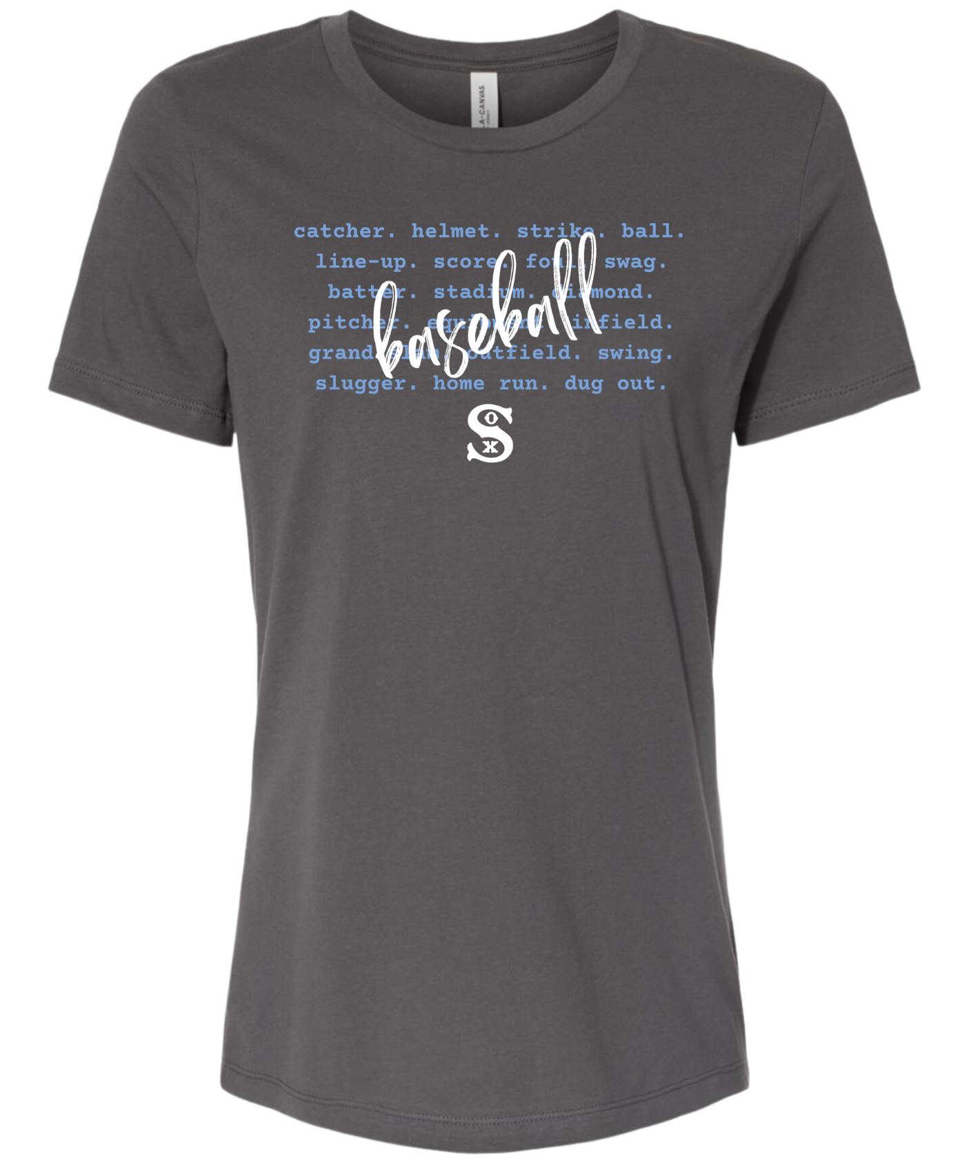 Words of Baseball Women's T-Shirt (3 Color Options)