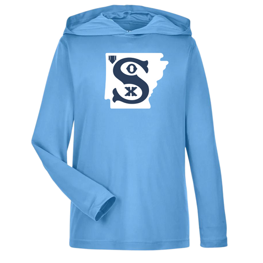 State Unisex Long Sleeve Hooded Performance T-Shirt (3 Color Options)