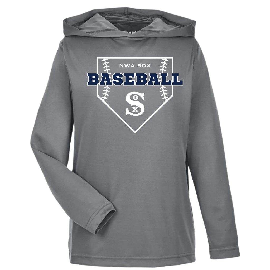 Diamond Sox Unisex Long Sleeve Hooded Performance T-Shirt (3 Color Options)