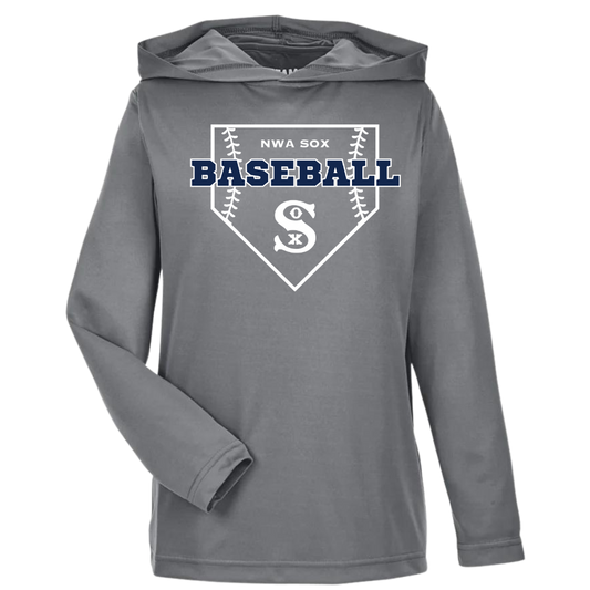 Youth Diamond Sox Long Sleeve Hooded Performance T-Shirt (3 Color Options)