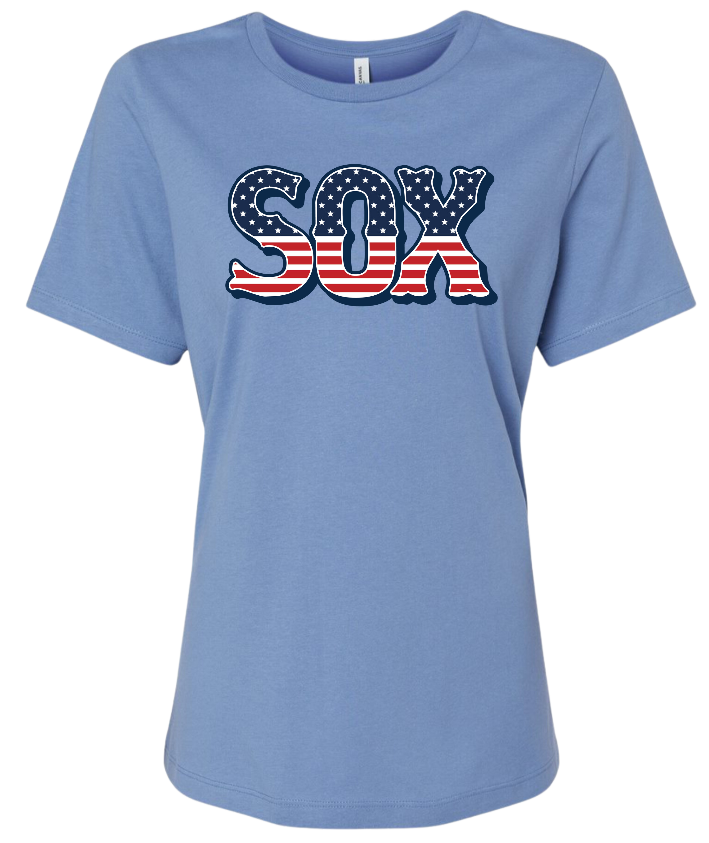 Red White Blue Sox Womens T-shirt (2 Color Options)